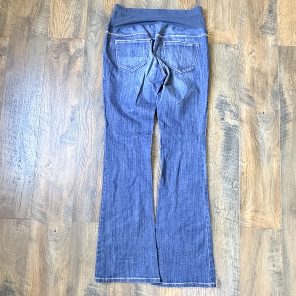 Maternity flared denim jeans size 2 regular natural fibers cotton denim in Blue - Picture 2 of 7